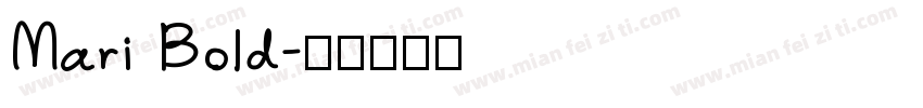 Mari Bold字体转换